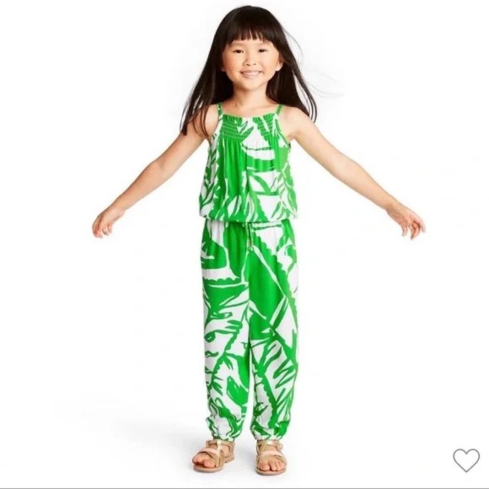 Lilly Pulitzer x Target 20th Anniversary Collab Green and White Jumpsuit